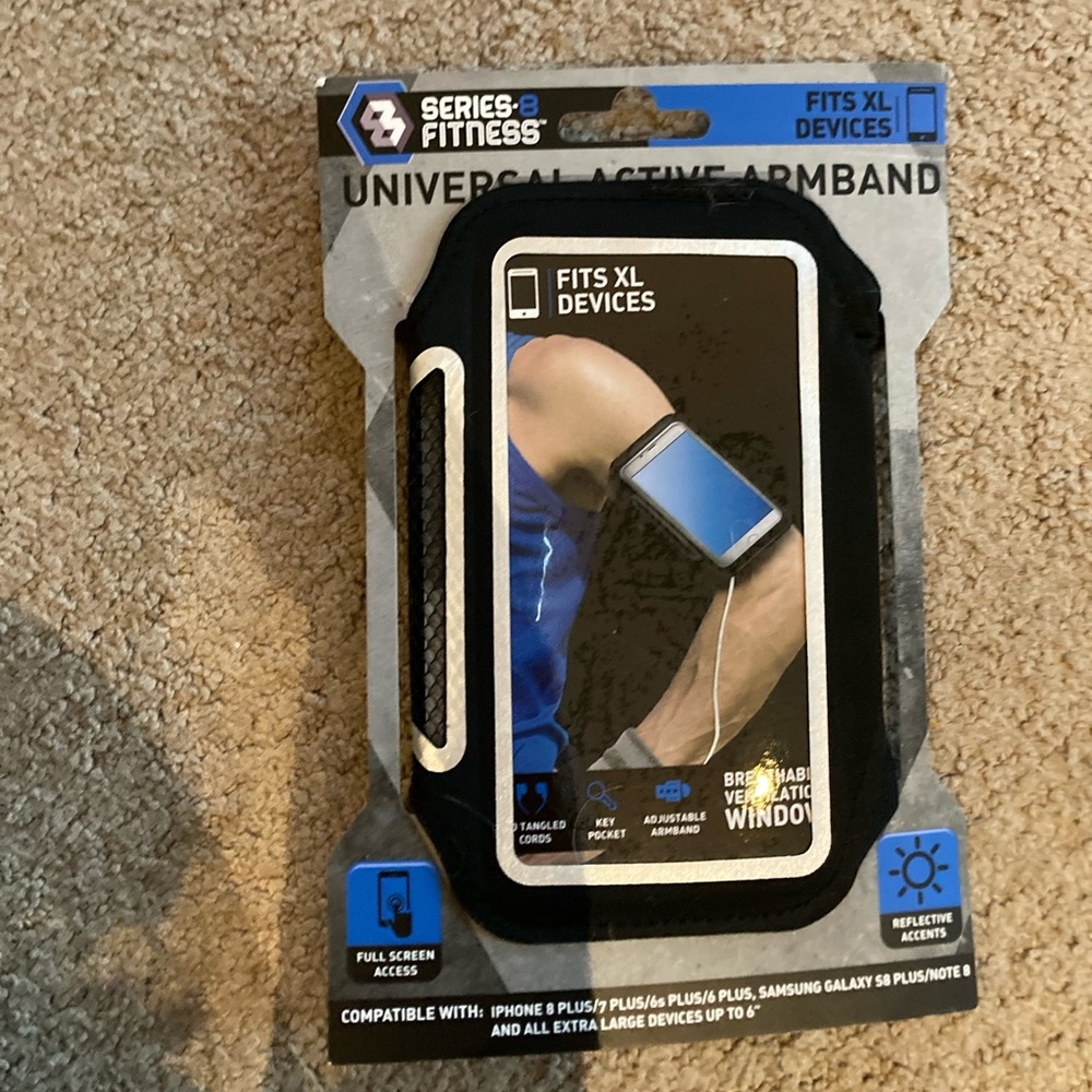 Series fitness, black, active phone armband
